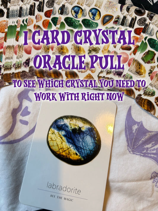 1 card crystal oracle pull (what crystal you should be working with right now