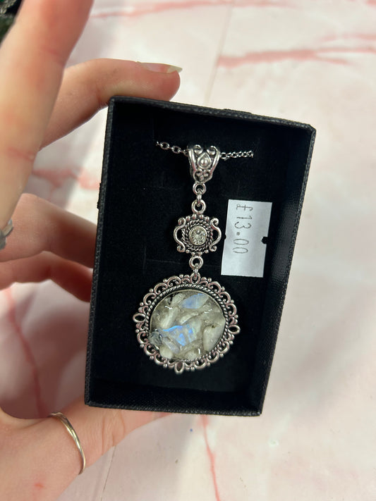 Moonstone Crystal necklace