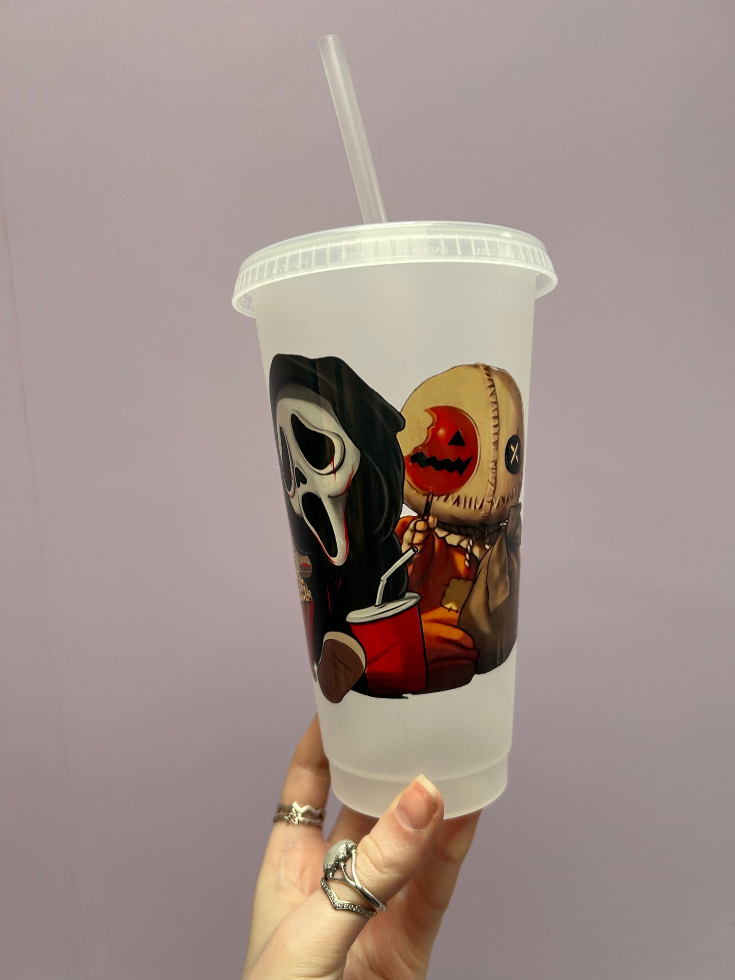 Horror movie duo 24oz cold cup