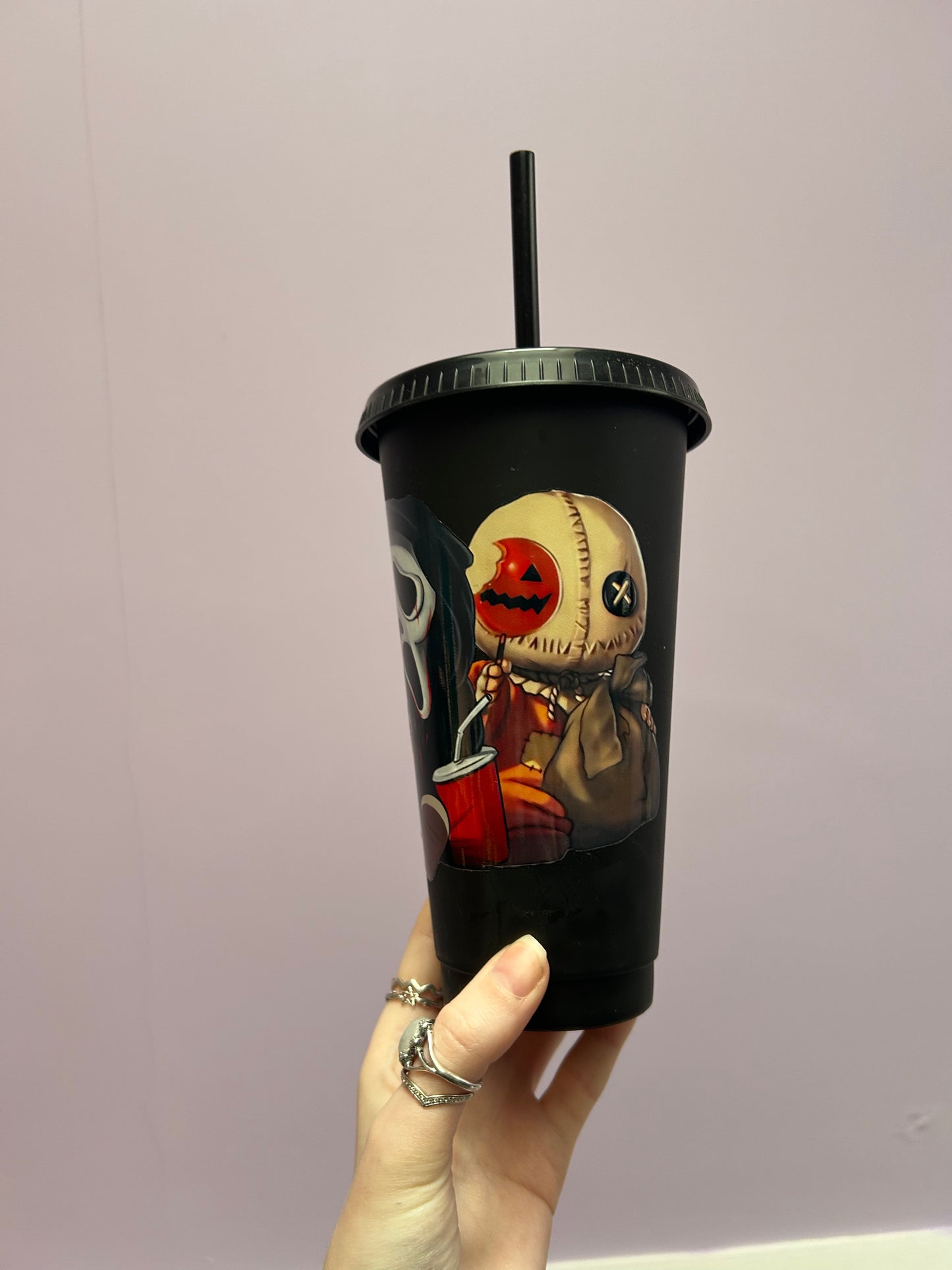 Horror movie duo 24oz cold cup