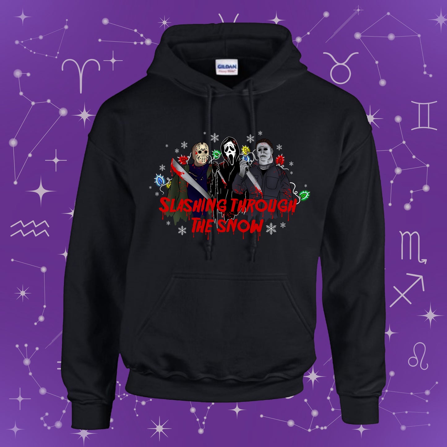 Slashing through the snow hoodie PREORDER