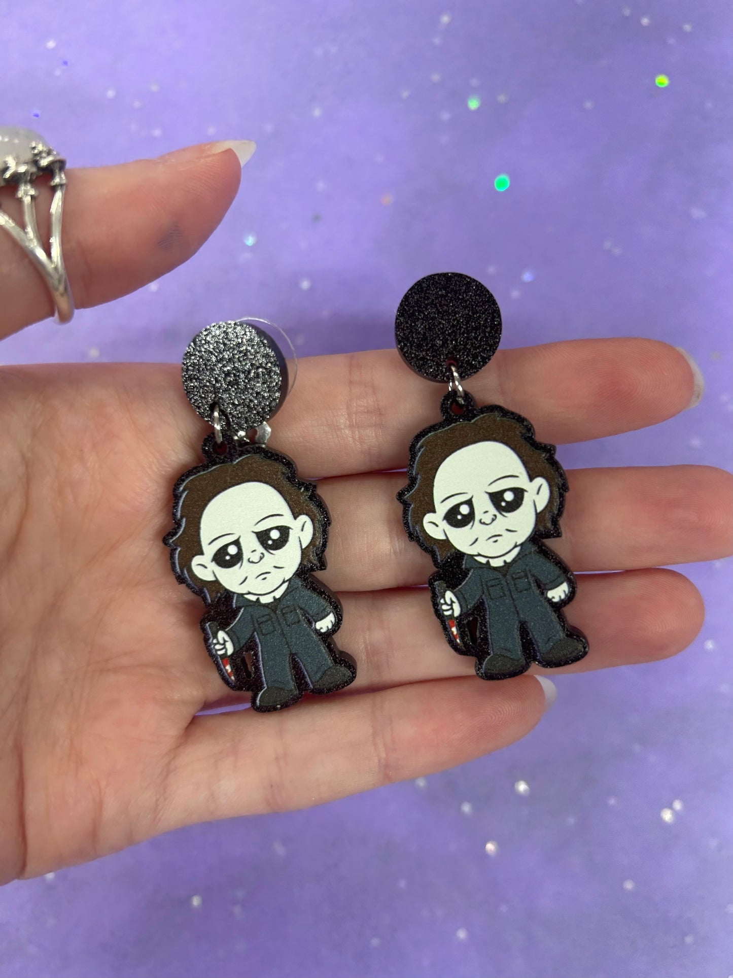 Michael Acrylic earrings