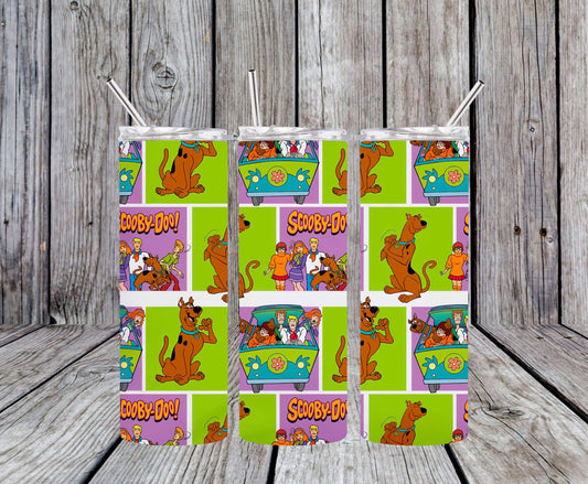 20oz Comic Scooby skinny tumbler