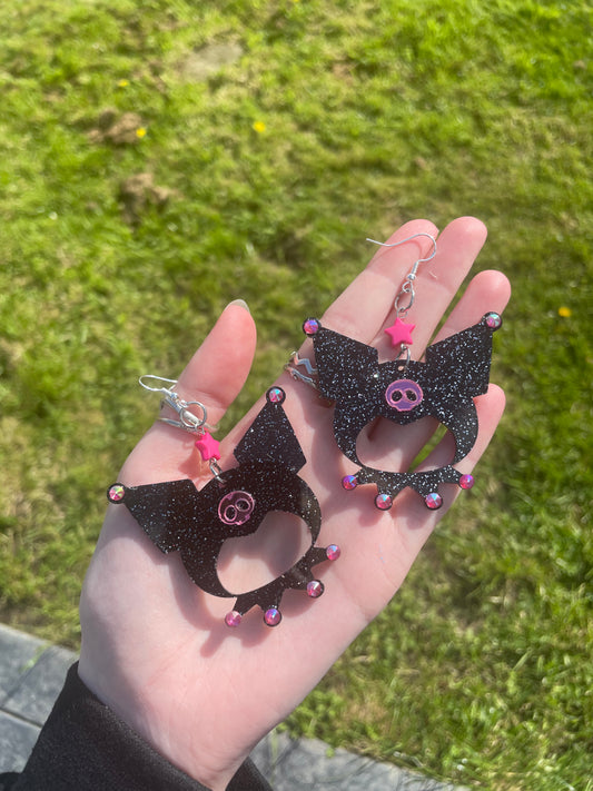 Kawaii goth Acrylic Earrings