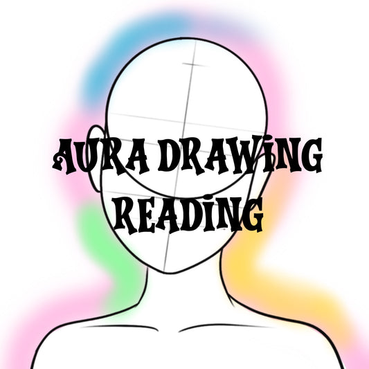 Aura photo drawing + description of colours