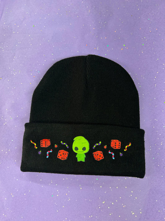 Black boogie man beanie