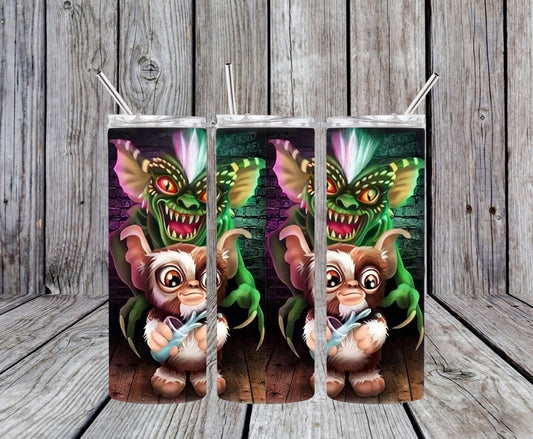 20oz gremlins skinny tumbler