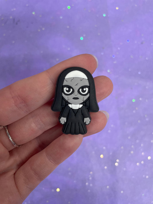 Nun croc charm