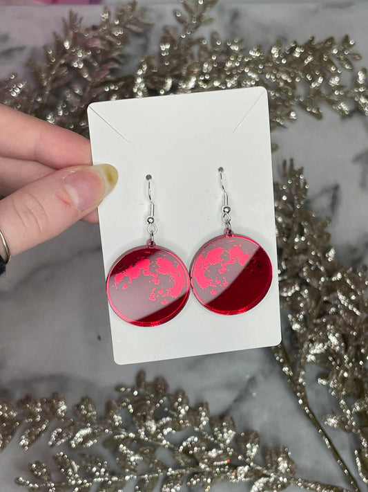 moon Acrylic Earrings