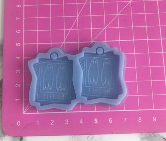 ghost photo - silicone earring mould