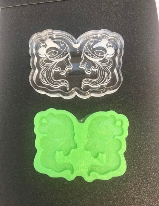 scary teddy - silicone earring moulds
