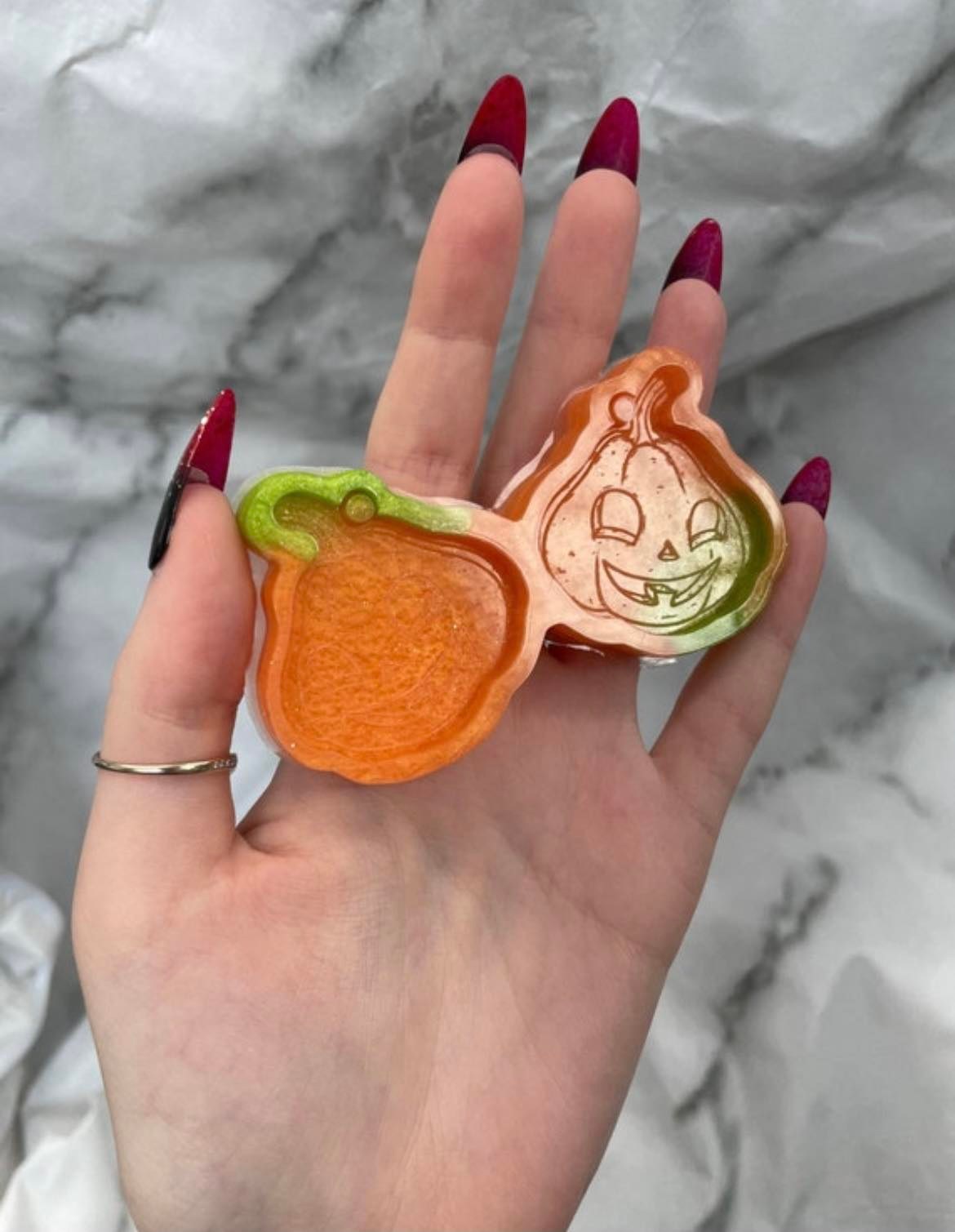 happy pumpkins - silicone earring moulds