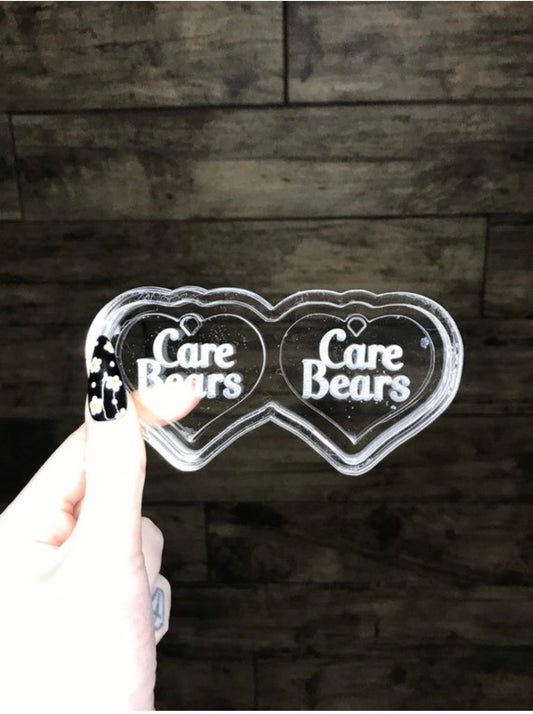 cuddle bear hearts - silicone earring moulds