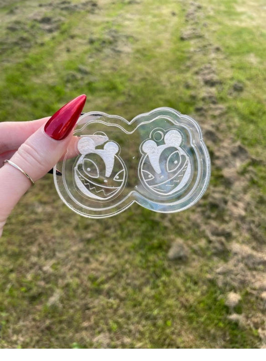 scary teddy heads - silicone earring moulds