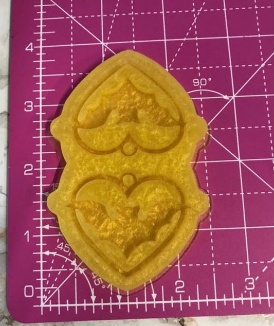 small bat heart - silicone earring mould