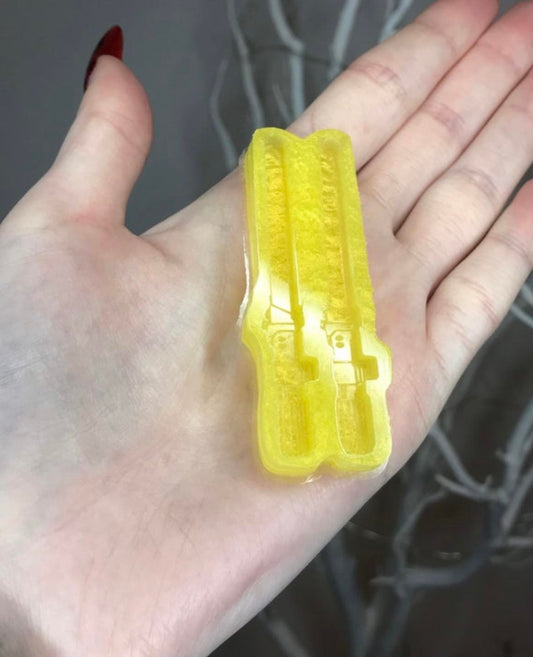 light wands - silicone earring mould