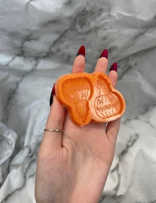 flaming pumpkins - silicone earring moulds