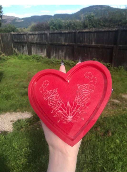 blunt heart tray - silicone moulds