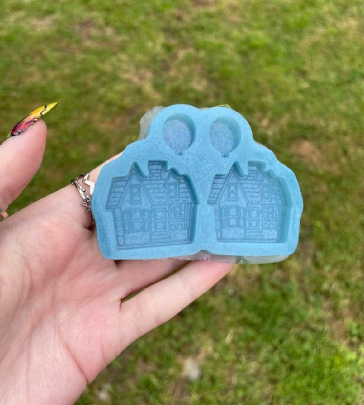 up house - silicone earring mould