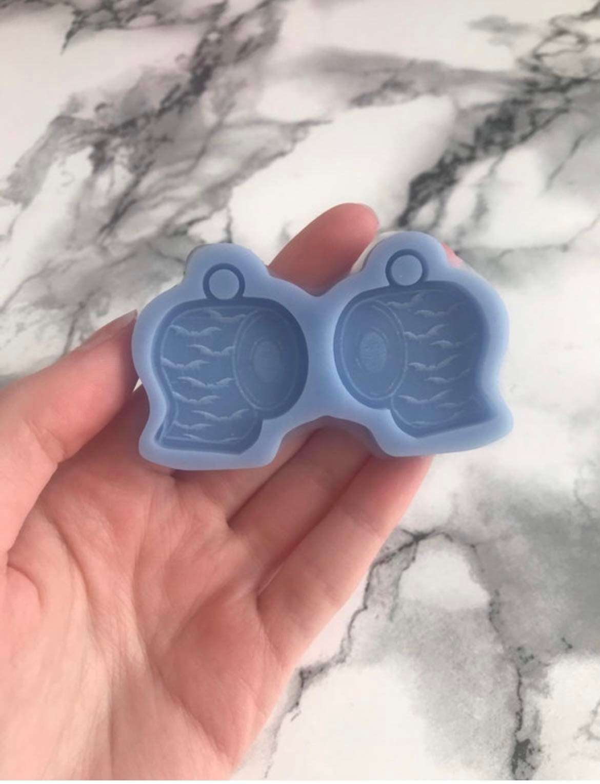 spooky toilet roll - silicone earring moulds