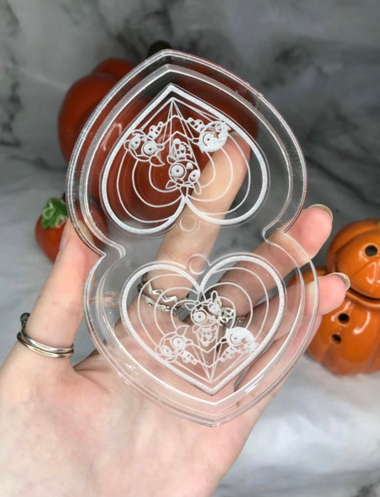 power girls hearts - silicone earring moulds