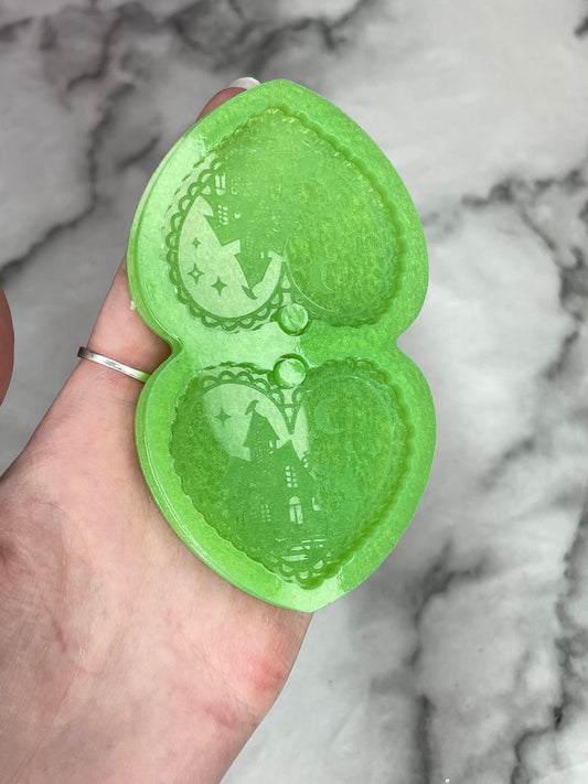 haunted house hearts - silicone earring mould