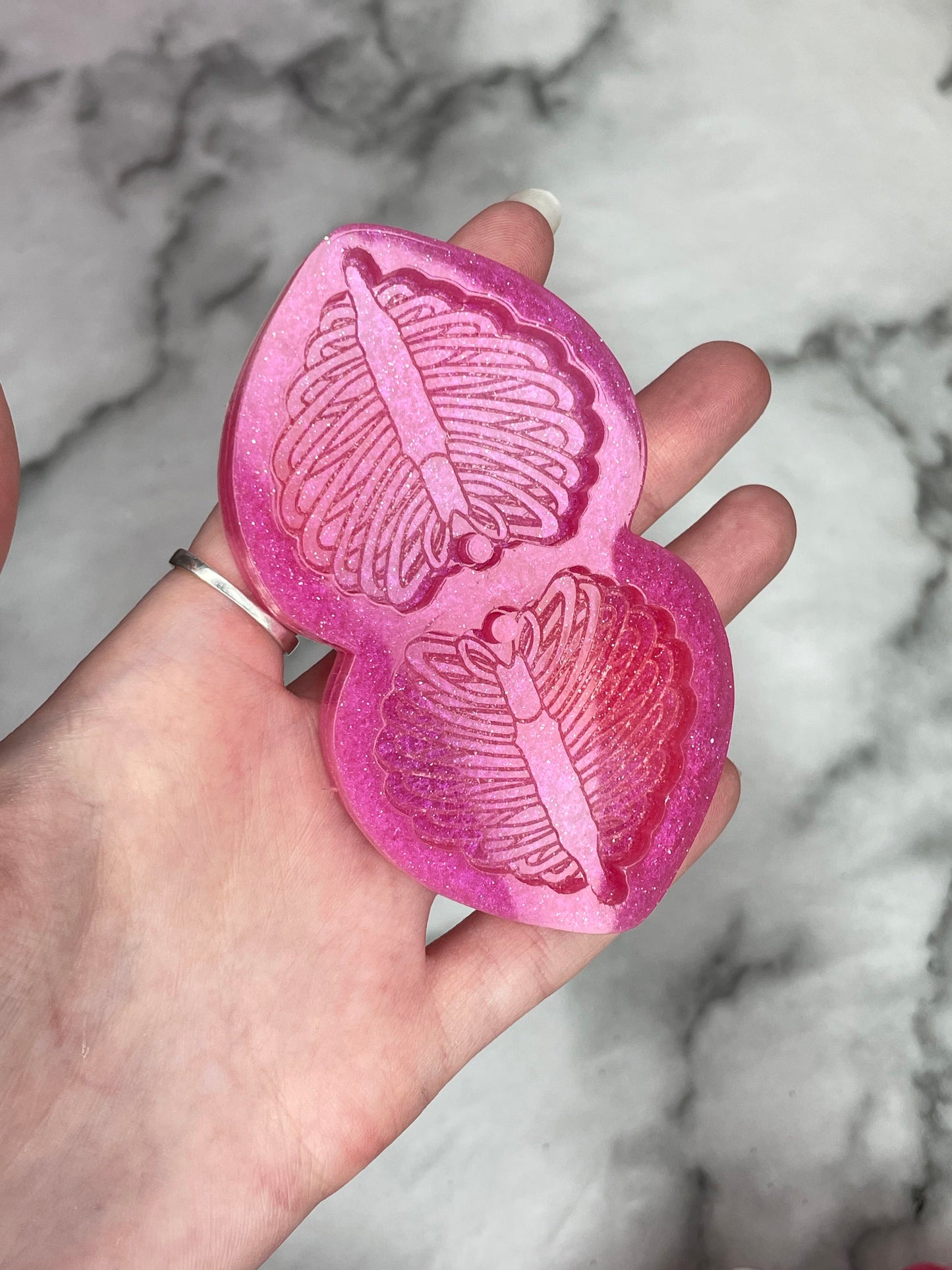 heart rib cage - silicone earring mould