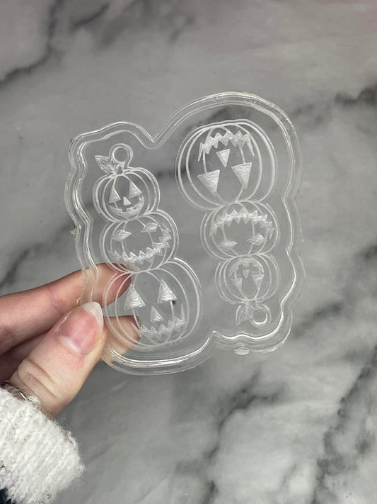 pumpkin stack - silicone earring mould