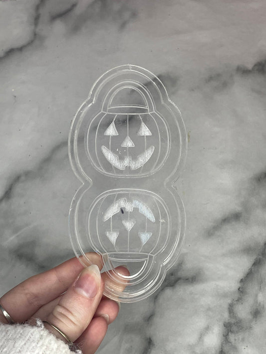 pumpkin pale - silicone earring mould