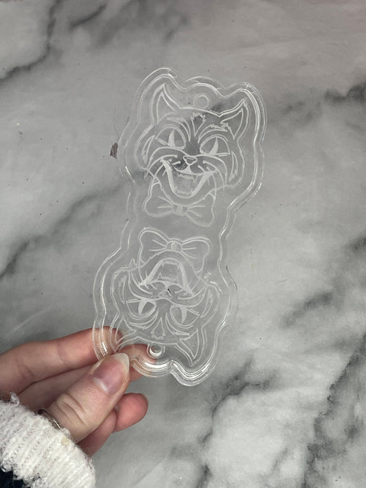 vintage cat - silicone earring mould