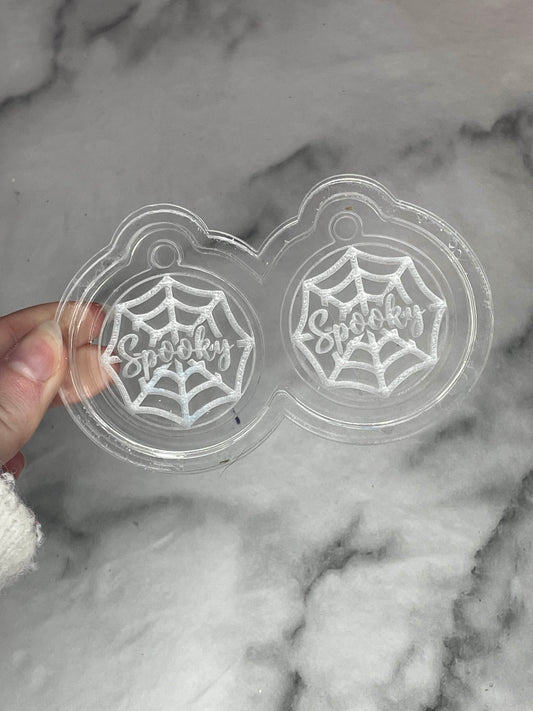 spooky cobweb - silicone earring mould