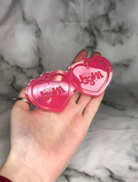 angel hearts - silicone earring mould