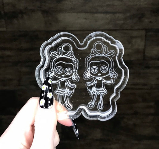 ghost child - silicone earring mould