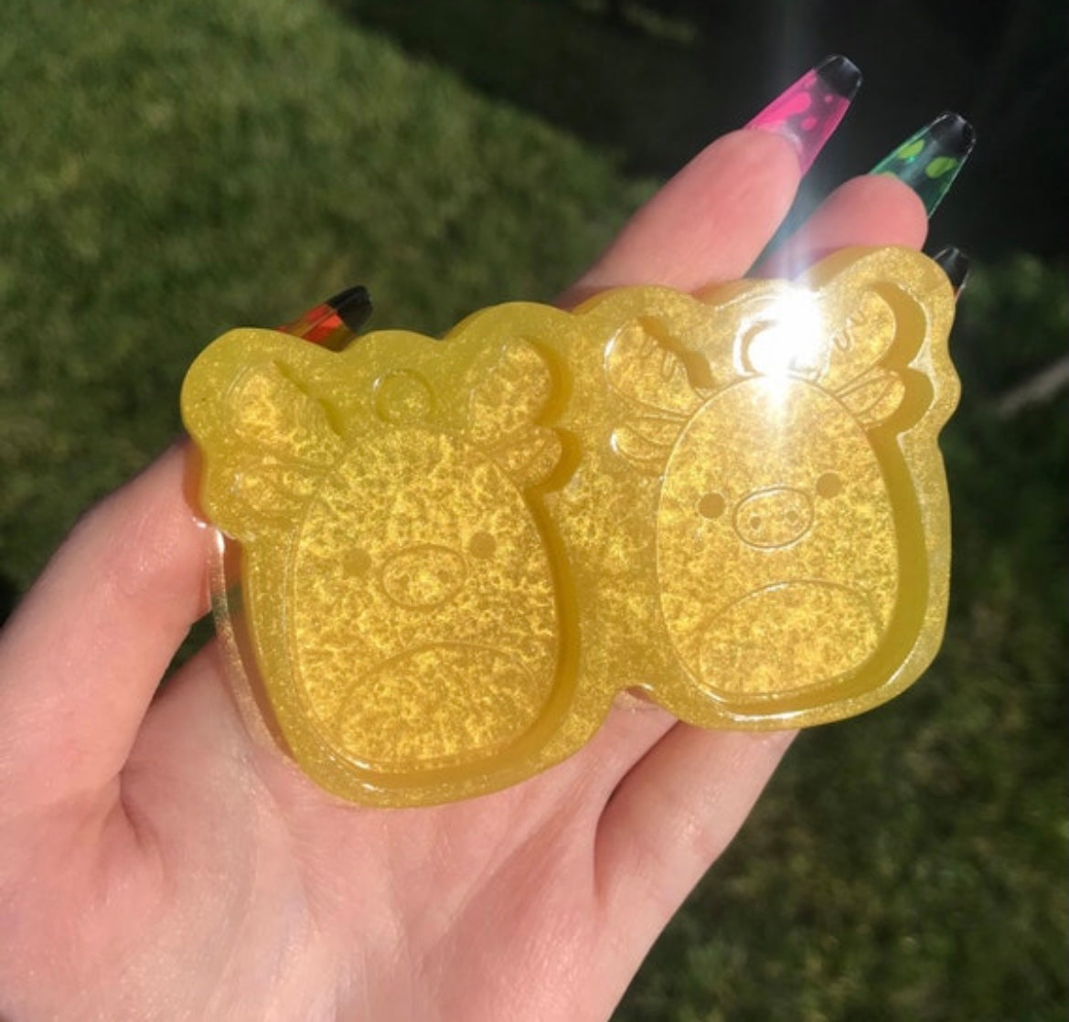 moose squish - silicone earring mould