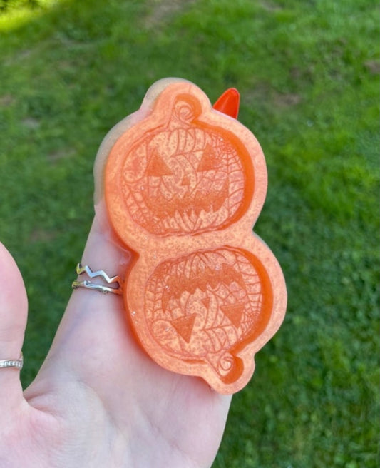 cobweb pumpkins - silicone earring mould