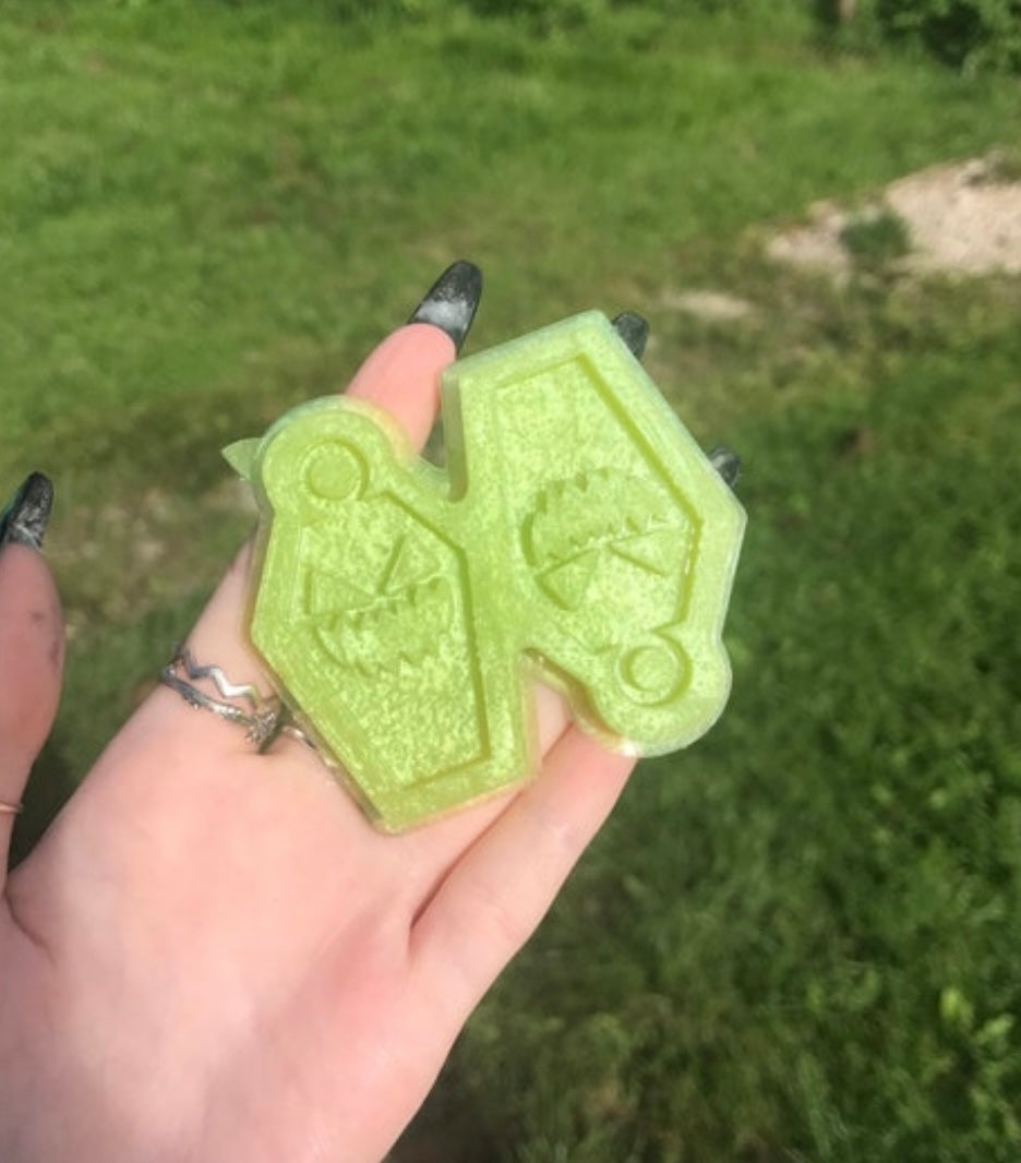 pumpkin coffins - silicone earring mould