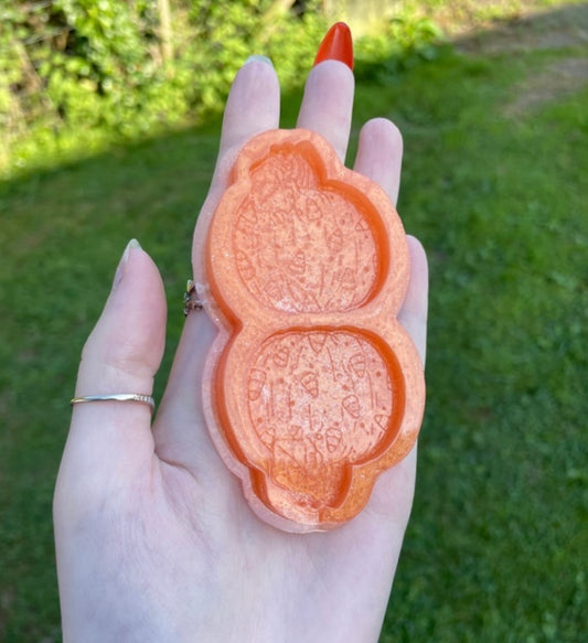 candy corn pumpkins - silicone earring mould