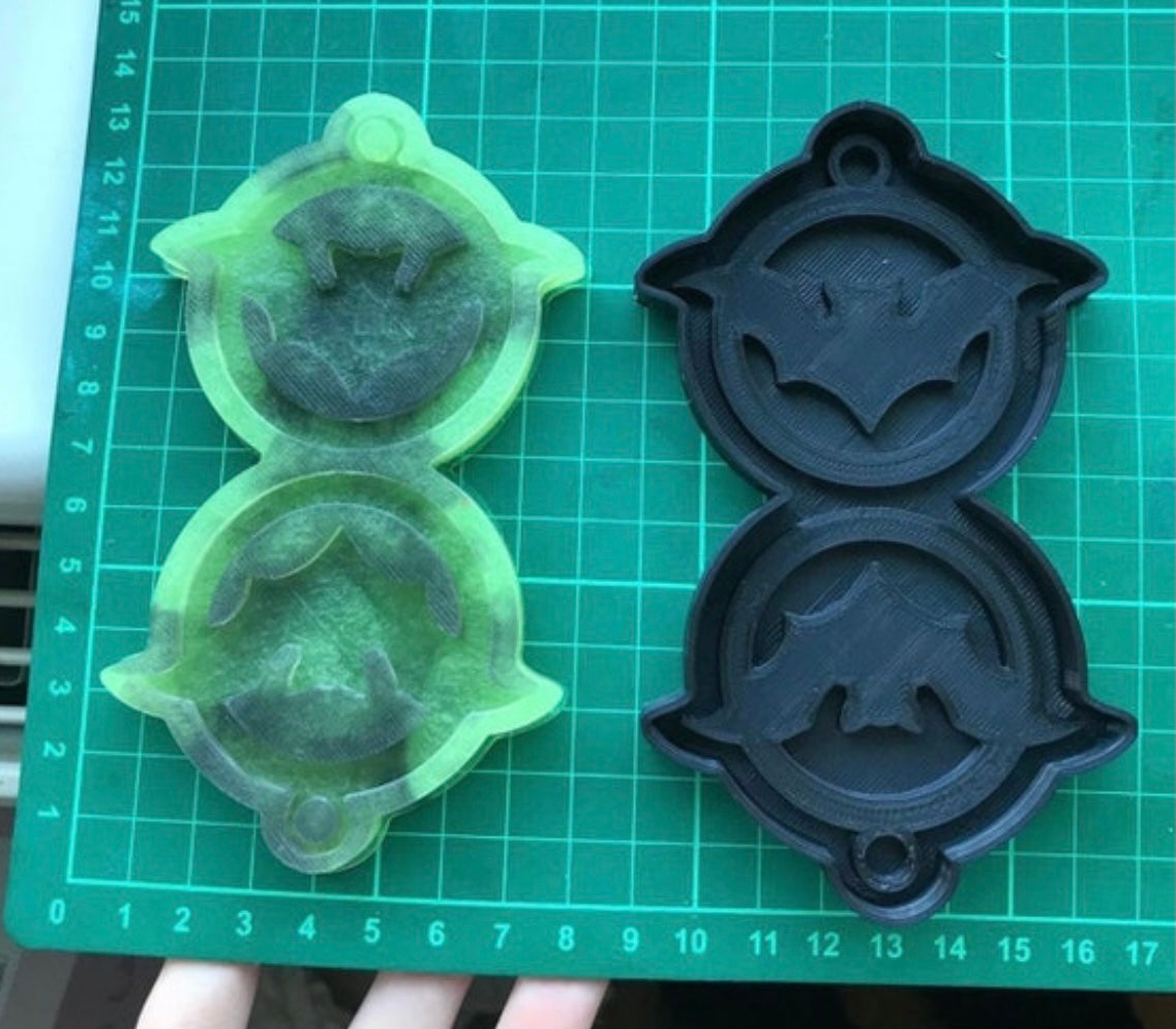 bat circles - silicone earring mould