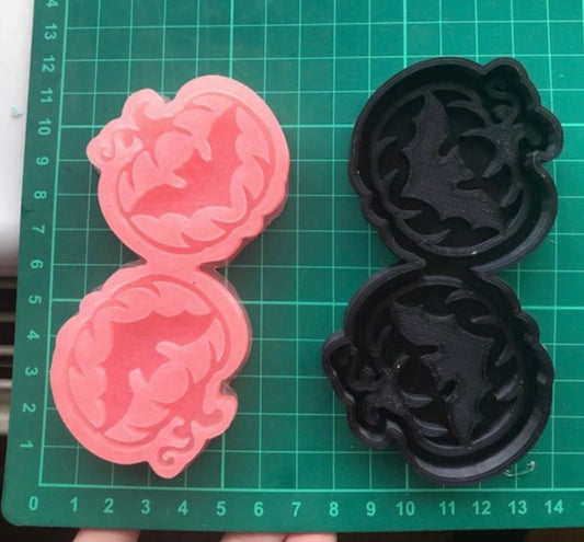 bat pumpkin - silicone earring mould