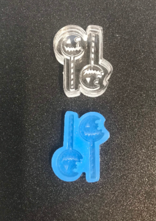 tiny horror pop studs - silicone earring mould