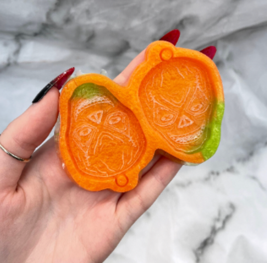 pumpkin face sam - silicone earring mould