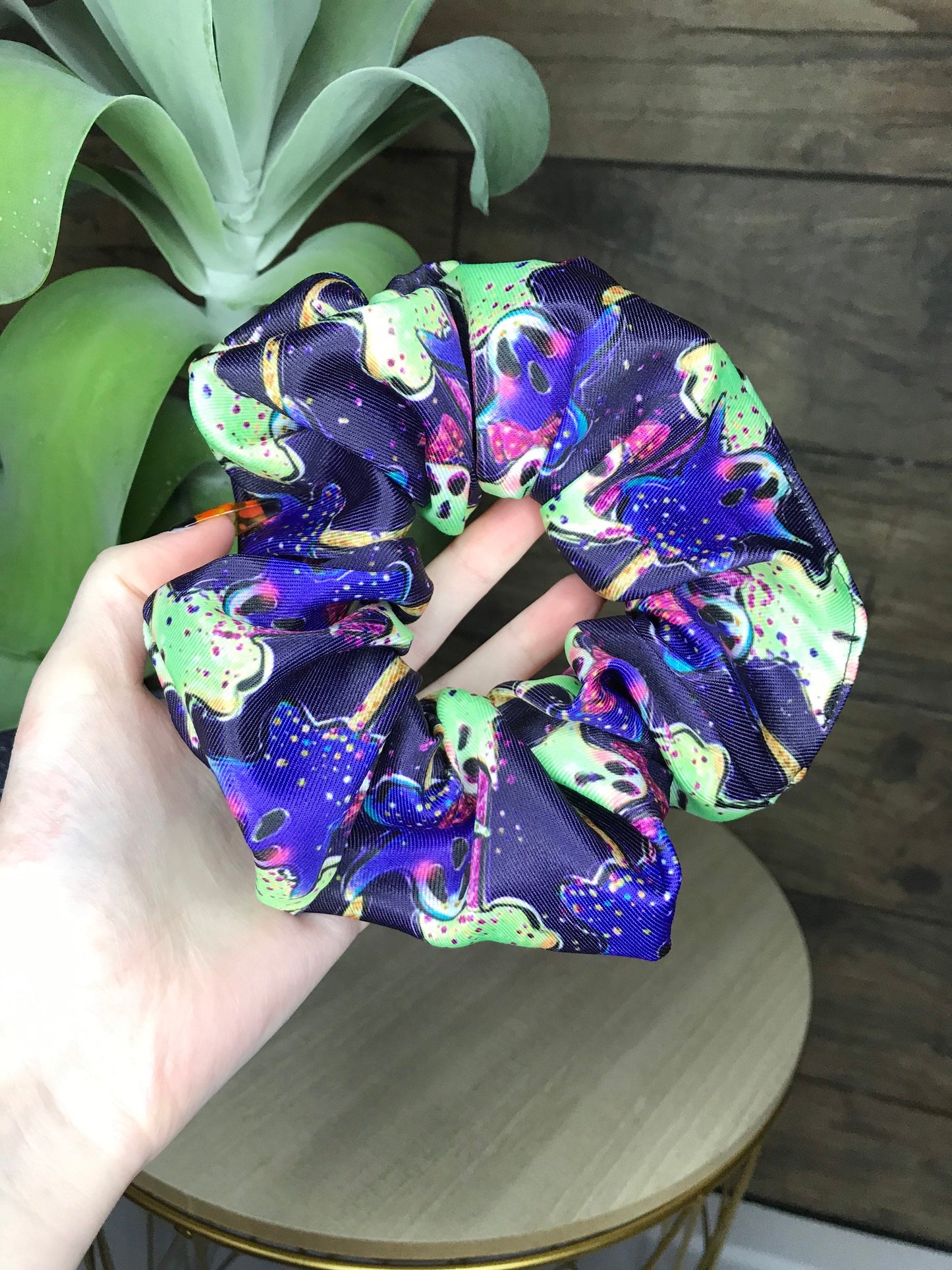 Ghost pop hair scrunchie