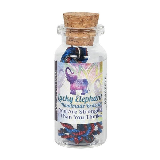 Lucky Elephant in a bottle bracelet