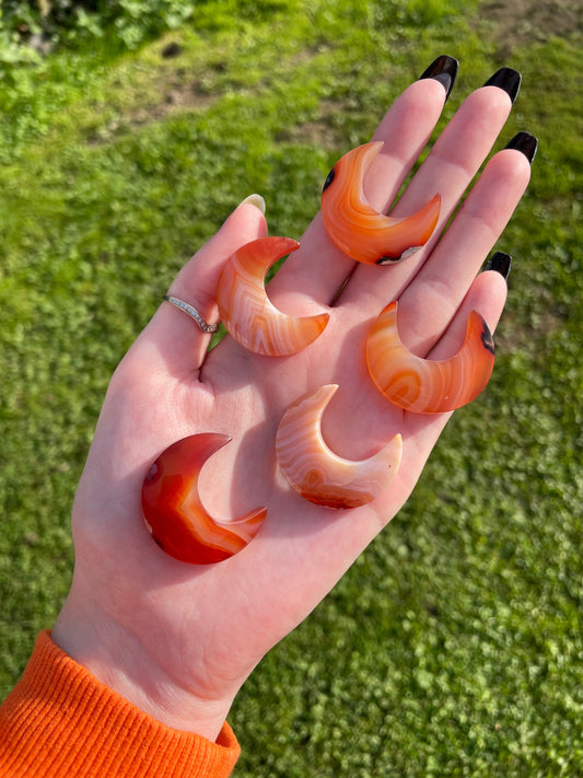 Carnelian moons crystal