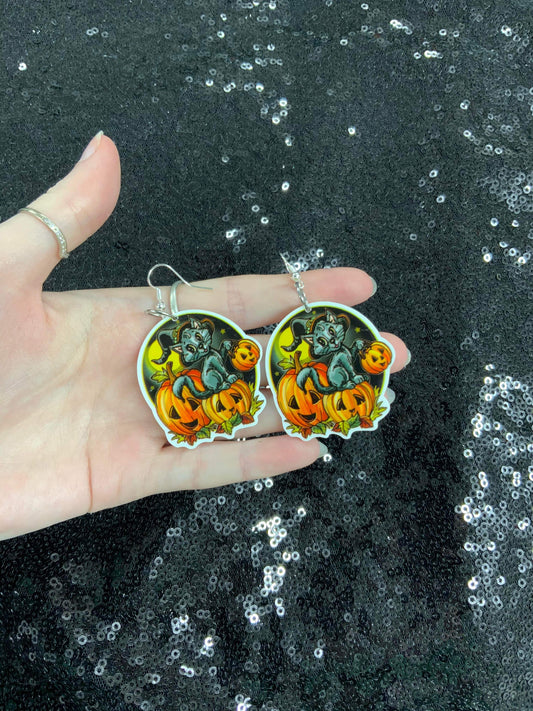 Spooky cat classics earrings