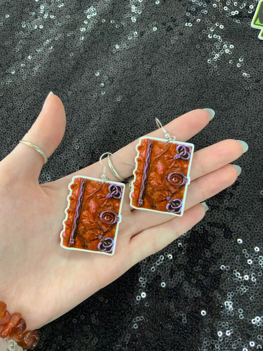 Hocus pocus boook! earrings