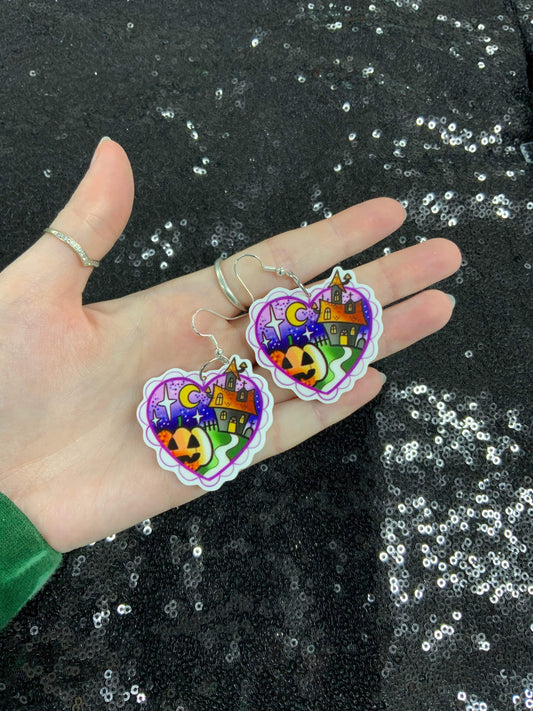 Halloween hearts classics earrings