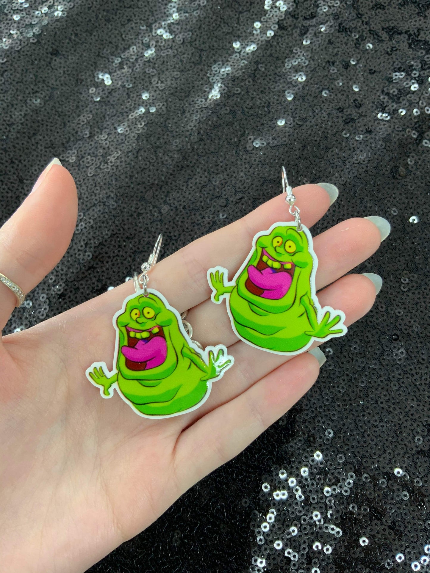 Slimer earrings