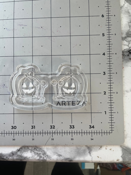 Pumpkin Garry silicone earring mould