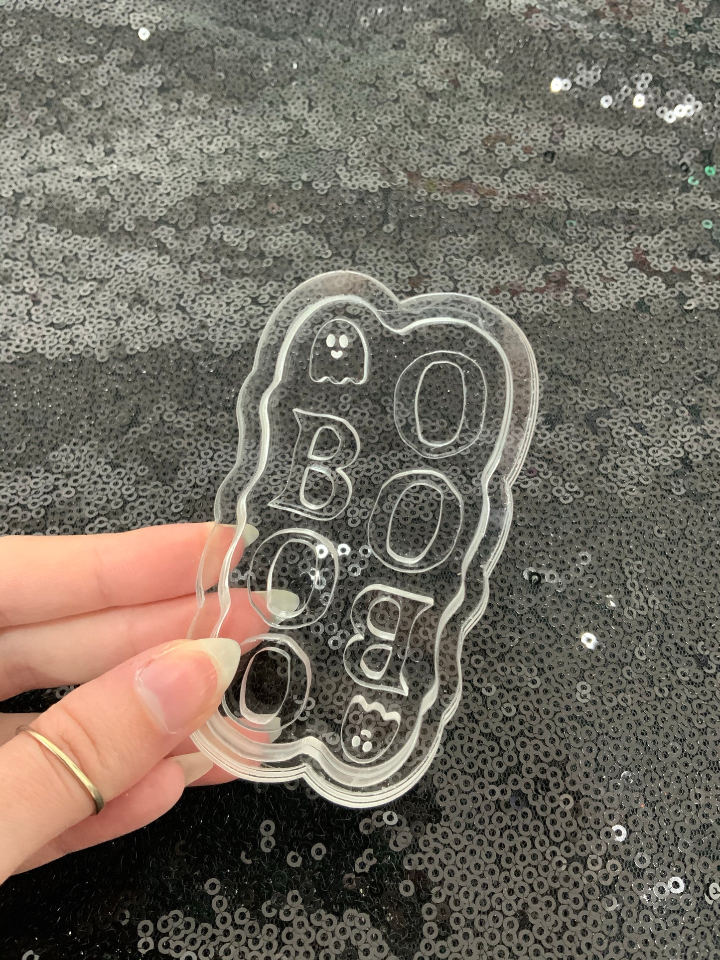 Boo silicone earring mould